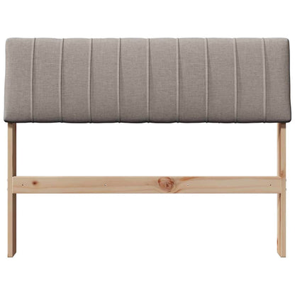 Gestoffeerd hoofdbord Taupe 100 cm Massief grenenhout