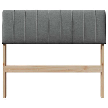 Gestoffeerd hoofdbord Donkergrijs 90 cm Massief grenenhout
