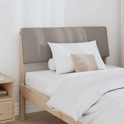 Gestoffeerd hoofdbord Taupe 90 cm Massief grenenhout
