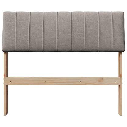 Gestoffeerd hoofdbord Taupe 90 cm Massief grenenhout