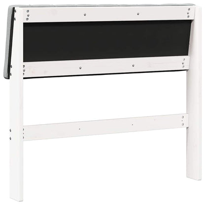 Gestoffeerd hoofdbord Lichtgrijs 90 cm Massief grenenhout