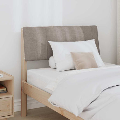 Gestoffeerd hoofdbord Taupe 80 cm Massief grenenhout