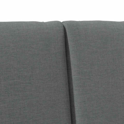 Gestoffeerd hoofdbord Donkergrijs 160 cm Massief grenenhout