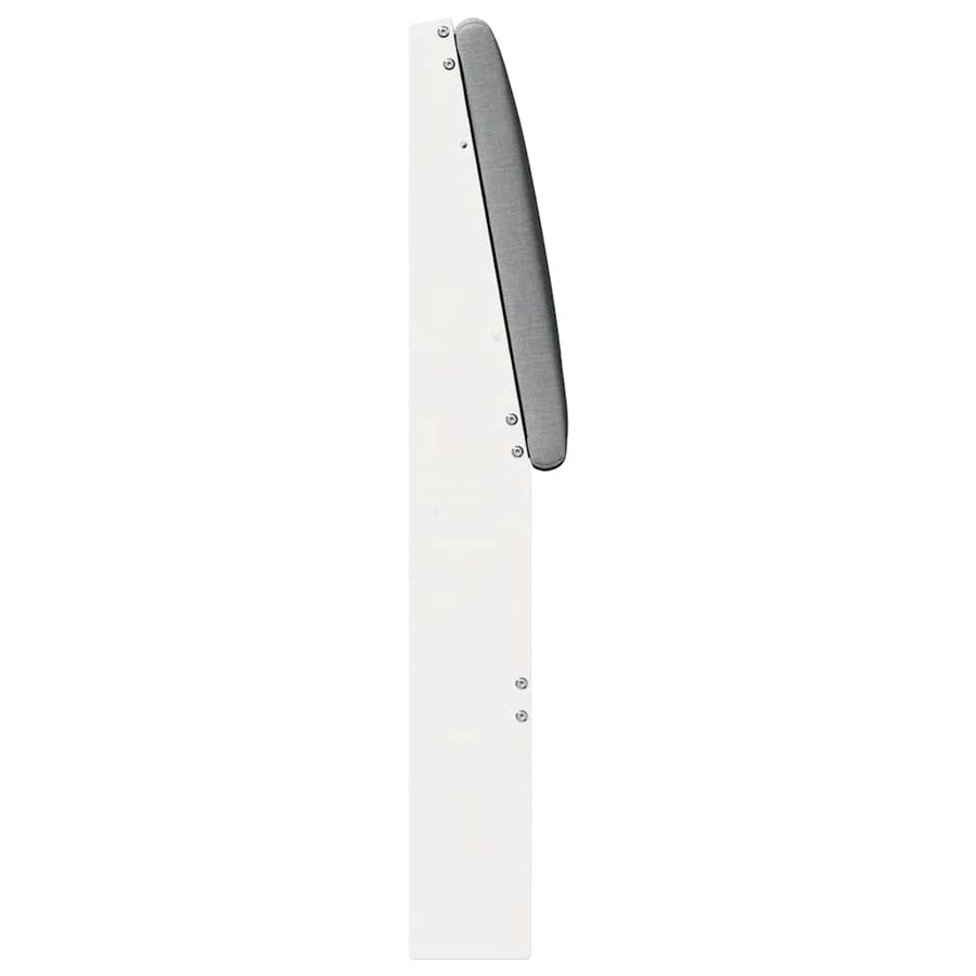 Gestoffeerd hoofdbord Lichtgrijs 150 cm Massief grenenhout