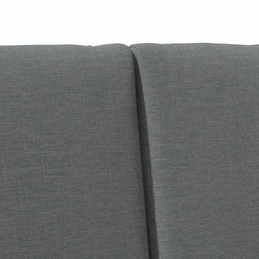 Gestoffeerd hoofdbord Donkergrijs 120 cm Massief grenenhout