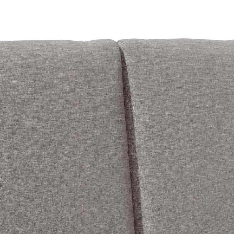 Gestoffeerd hoofdbord Taupe 120 cm Massief grenenhout