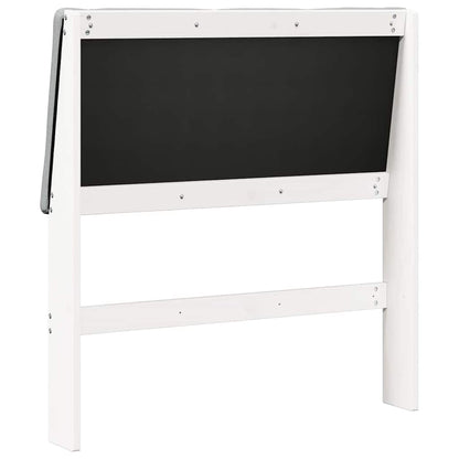 Gestoffeerd hoofdbord Lichtgrijs 100 cm Massief grenenhout