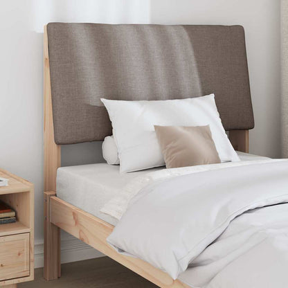 Gestoffeerd hoofdbord Taupe 90 cm Massief grenenhout