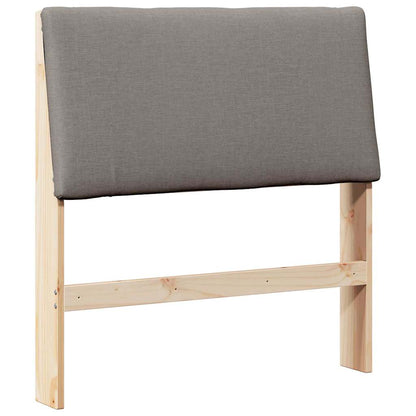 Gestoffeerd hoofdbord Taupe 90 cm Massief grenenhout