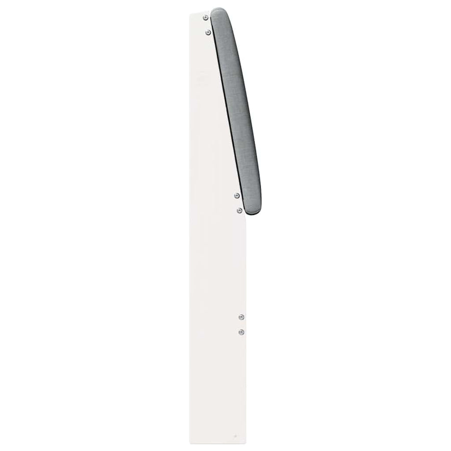 Gestoffeerd hoofdbord Lichtgrijs 90 cm Massief grenenhout