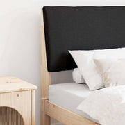 Hoofdbord 75 cm zwart massief grenenhout