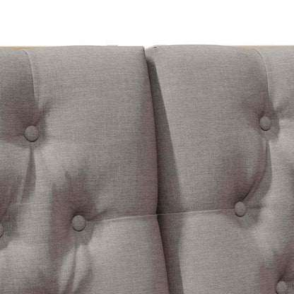 Gestoffeerd hoofdbord Taupe 200 cm Massief grenenhout