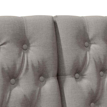 Gestoffeerd hoofdbord Taupe 180 cm Massief grenenhout
