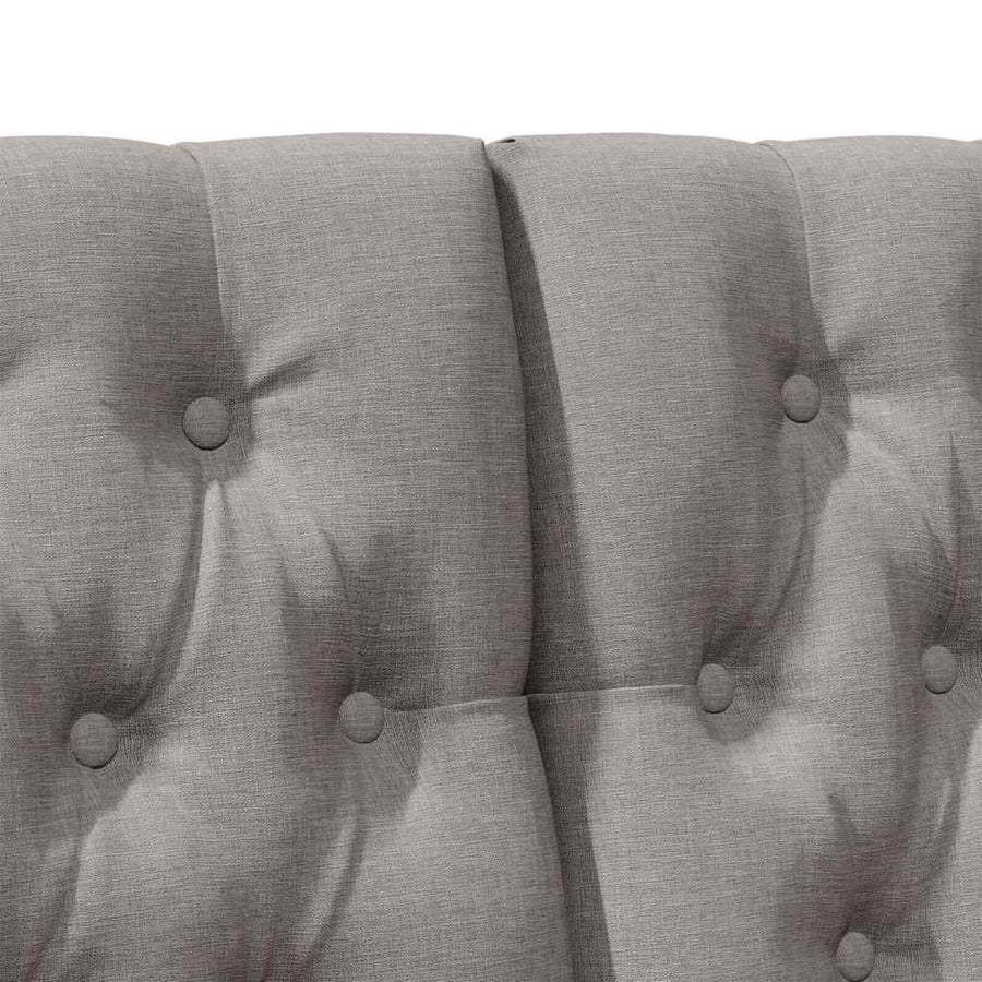 Gestoffeerd hoofdbord Taupe 160 cm Massief grenenhout