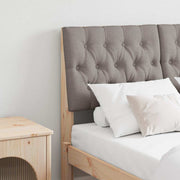 Hoofdbord 120 cm massief grenenhout taupe
