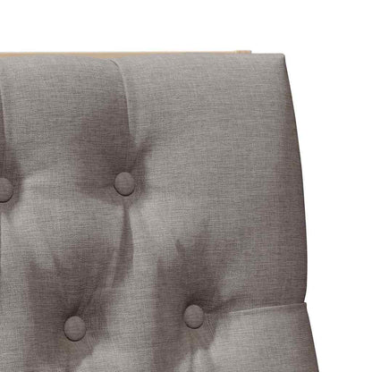 Gestoffeerd hoofdbord Taupe 100 cm Massief grenenhout