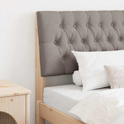 Hoofdbord 100 cm massief grenenhout taupe
