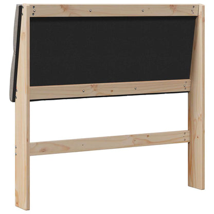 Gestoffeerd hoofdbord Taupe 100 cm Massief grenenhout