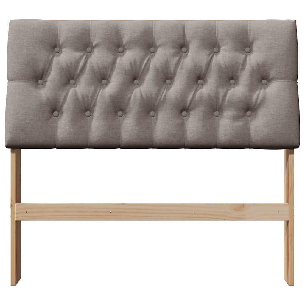 Gestoffeerd hoofdbord Taupe 100 cm Massief grenenhout