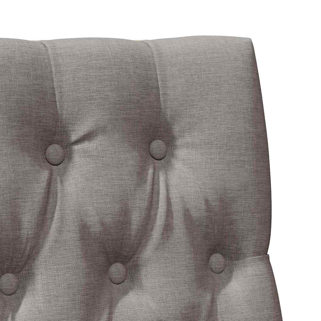 Gestoffeerd hoofdbord Taupe 90 cm Massief grenenhout
