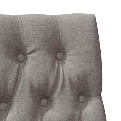 Gestoffeerd hoofdbord Taupe 90 cm Massief grenenhout