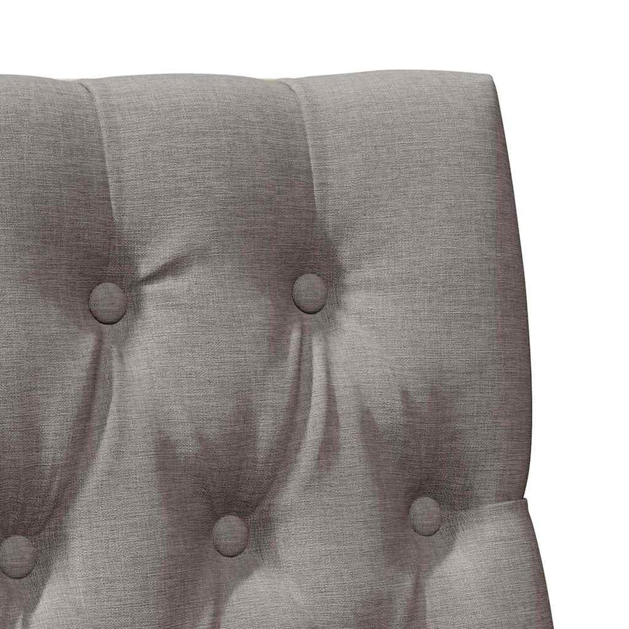 Gestoffeerd hoofdbord Taupe 90 cm Massief grenenhout