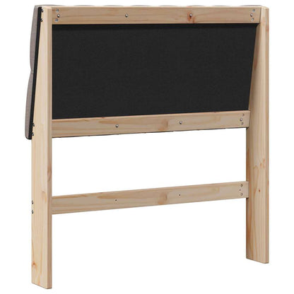 Gestoffeerd hoofdbord Taupe 90 cm Massief grenenhout