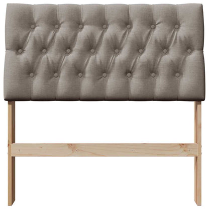 Gestoffeerd hoofdbord Taupe 90 cm Massief grenenhout