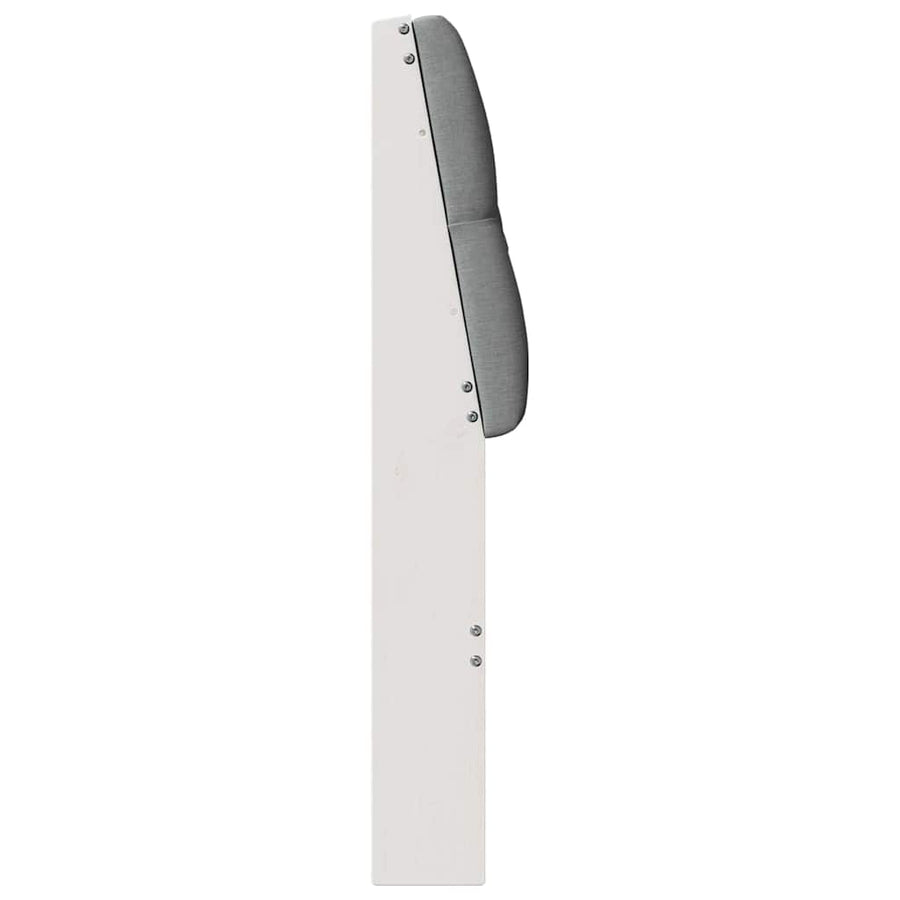 Gestoffeerd hoofdbord Lichtgrijs 80 cm Massief grenenhout