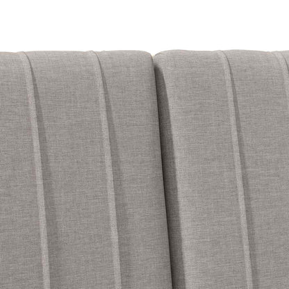Gestoffeerd hoofdbord Taupe 180 cm Massief grenenhout