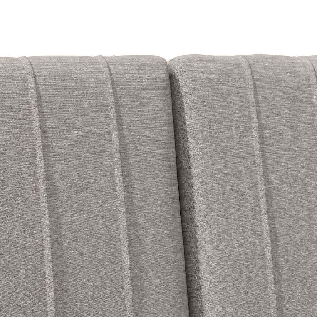 Gestoffeerd hoofdbord Taupe 150 cm Massief grenenhout