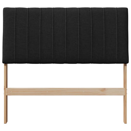 Gestoffeerd hoofdbord Zwart 100 cm Massief grenenhout