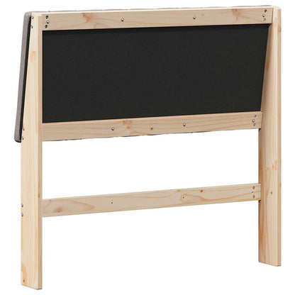 Gestoffeerd hoofdbord Taupe 100 cm Massief grenenhout