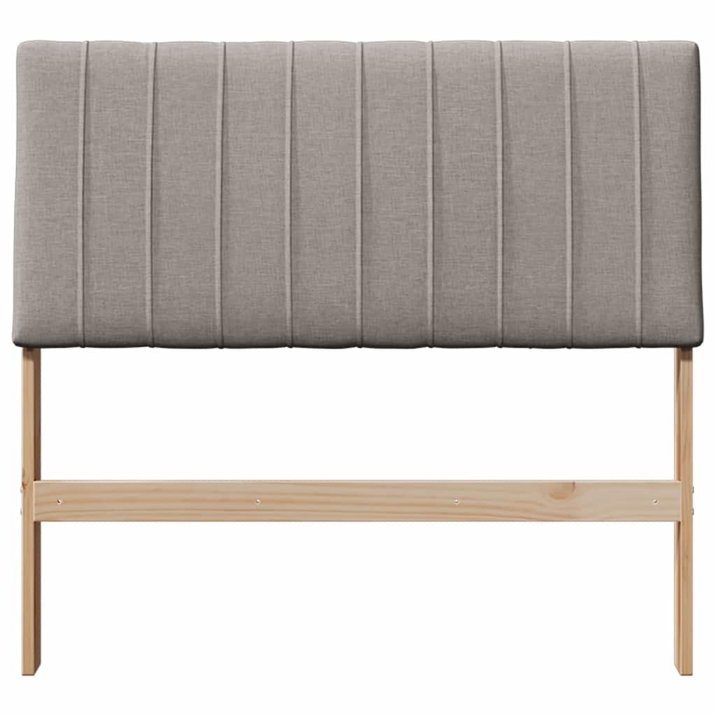Gestoffeerd hoofdbord Taupe 100 cm Massief grenenhout