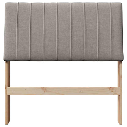 Gestoffeerd hoofdbord Taupe 90 cm Massief grenenhout