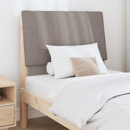 Gestoffeerd hoofdbord Taupe 80 cm Massief grenenhout