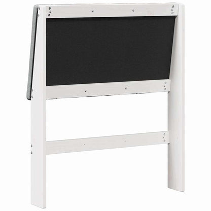 Gestoffeerd hoofdbord Lichtgrijs 75 cm Massief grenenhout