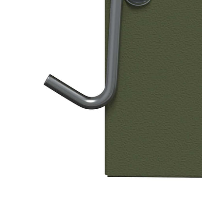 Konijnenvoer Olijf Groen 12,5 x 12,5 x 25 cm Koudgewalst Staal