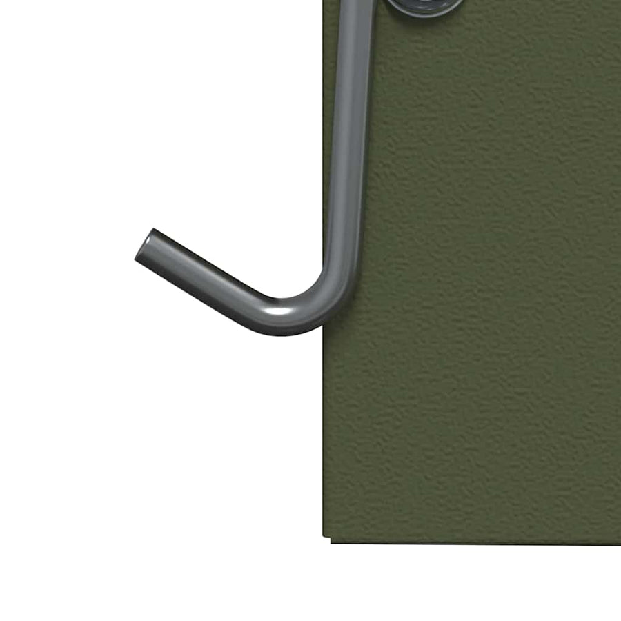 Konijnenvoer Olijf Groen 12,5 x 12,5 x 25 cm Koudgewalst Staal