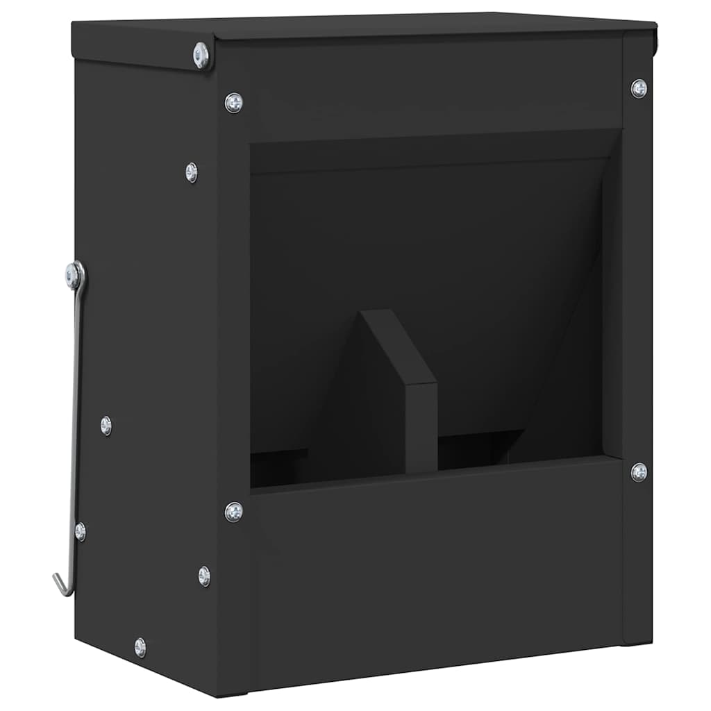 Konijnenvoer Zwart 20 x 12,5 x 25 cm Koudgewalst Staal
