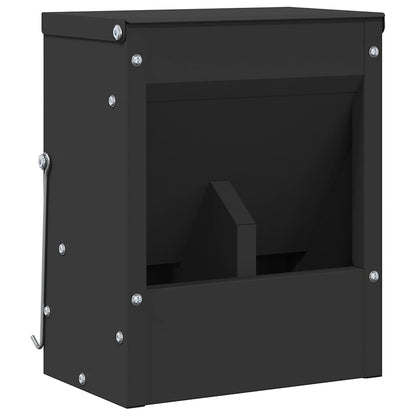 Konijnenvoer Zwart 20 x 12,5 x 25 cm Koudgewalst Staal