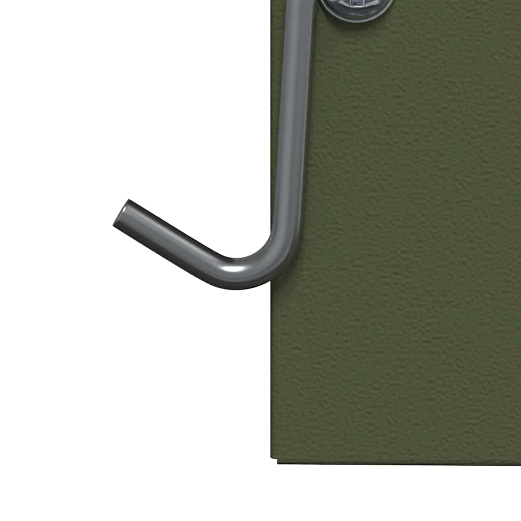 Konijnenvoer Olijf Groen 20 x 12,5 x 25 cm Koudgewalst Staal