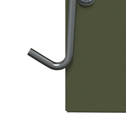 Konijnenvoer Olijf Groen 20 x 12,5 x 25 cm Koudgewalst Staal