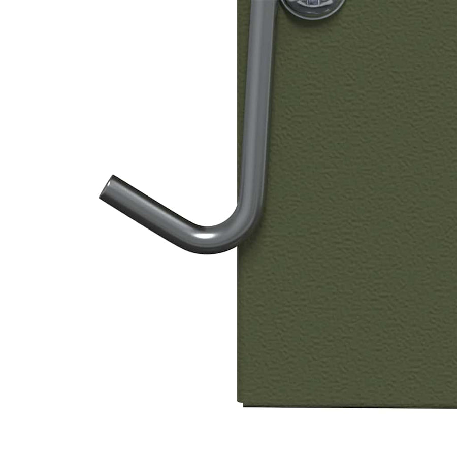 Konijnenvoer Olijf Groen 20 x 12,5 x 25 cm Koudgewalst Staal