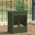 Konijnenvoer Olijf Groen 20 x 12,5 x 25 cm Koudgewalst Staal