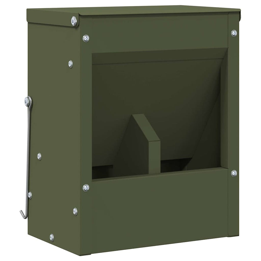 Konijnenvoer Olijf Groen 20 x 12,5 x 25 cm Koudgewalst Staal