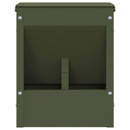 Konijnenvoer Olijf Groen 20 x 12,5 x 25 cm Koudgewalst Staal