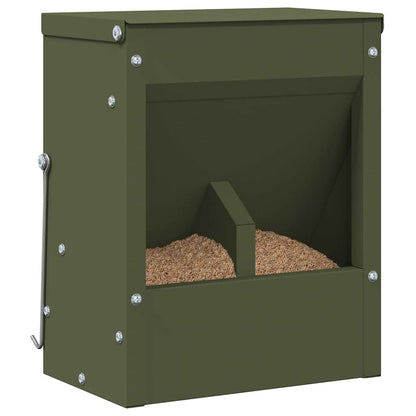 Konijnenvoer Olijf Groen 20 x 12,5 x 25 cm Koudgewalst Staal