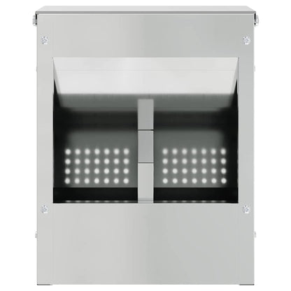 Konijnenvoer Zilver 20 x 12,5 x 25 cm Gegalvaniseerd staal