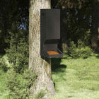 Hertenvoerbak 28x30x80 cm koudgewalst staal zwart